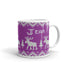 Scandinavian Moose Mug, Knitting Name Mug, Christmas Sweater Mug